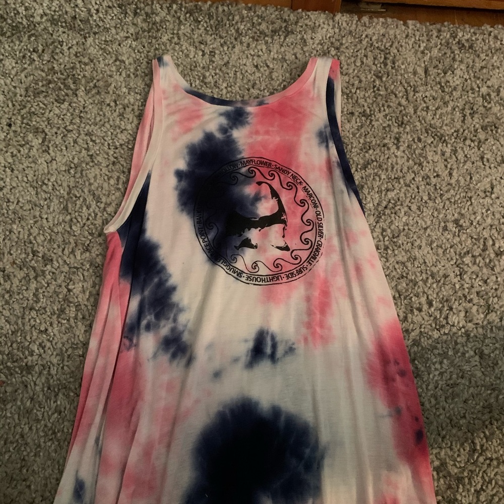 Flowy tie dye tank top